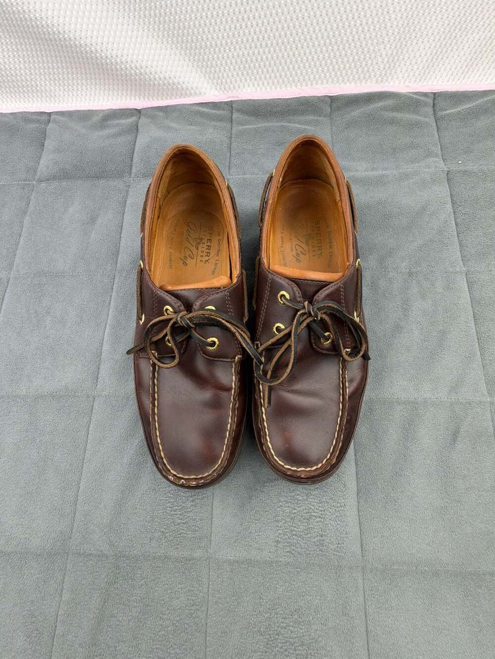 Sperry Gold Cup Boat Shoes Brown Leather